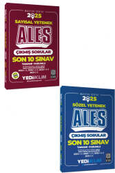 Yediiklim Yayınları 2025 ALES Sayısal-Sözel Yetenek Son 10 Sınav Tamamı Çözümlü Çıkmış Sorular Seti (2 Kitap) - Yediiklim Yayınları