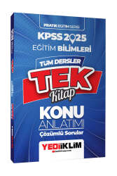 Yediiklim Yayınları 2025 KPSS Eğitim Bilimleri Pratik Serisi Tüm Dersler Tek Kitap Konu (Soru İlaveli) - Yediiklim Yayınları