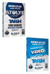 Yediiklim Yayınları 2025 KPSS Genel Kültür Atölye Serisi Tarih Soru Bankası ve Video Ders Notları Seti - Yediiklim Yayınları