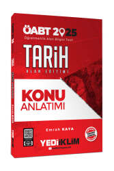 Yediiklim Yayınları 2025 ÖABT Tarih Alan Eğitimi Konu Anlatımı - Yediiklim Yayınları