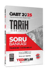Yediiklim Yayınları 2025 ÖABT Tarih Alan Eğitimi Tamamı Çözümlü Soru Bankası - Yediiklim Yayınları