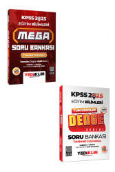 Yediiklim Yayınları 2025 KPSS Eğitim Bilimleri Mega Soru Bankası ve Tüm Dersler Denge Soru Bankası Seti - Yediiklim Yayınları