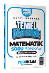 Yediiklim Yayınları 2025 KPSS Genel Yetenek Matematik Temel Öğrenme Tamamı Çözümlü Soru Bankası - Yediiklim Yayınları