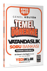 Yediiklim Yayınları 2025 KPSS Genel Kültür Vatandaşlık Temel Öğrenme Tamamı Çözümlü Soru Bankası - Yediiklim Yayınları