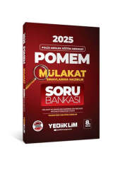Yediiklim Yayınları 2025 POMEM Mülakat Sınavlarına Hazırlık Tamamı Özet Anlatımlı Soru Bankası (8. Baskı) - Yediiklim Yayınları