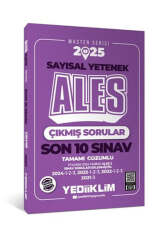 Yediiklim Yayınları 2025 ALES Master Serisi Sayısal Yetenek Tamamı Çözümlü Son 10 Sınav Çıkmış Sorular - Yediiklim Yayınları