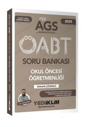 Yediiklim Yayınları 2025 MEB AGS ÖABT Okul Öncesi Öğretmenliği Tamamı Çözümlü Soru Bankası - Yediiklim Yayınları