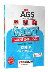 Yediiklim Yayınları 2025 MEB AGS ÖABT Sınıf Öğretmenliği Tamamı Çözümlü Soru Bankası - Yediiklim Yayınları