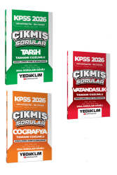 Yediiklim Yayınları KPSS 2026 Ortaöğretim-Önlisans Genel Kültür Tamamı Çözümlü Çıkmış Sorular Seti (3 Kitap) - Yediiklim Yayınları