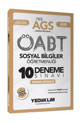 Yediiklim Yayınları 2025 MEB-AGS ÖABT Sosyal Bilgiler Öğretmenliği Tamamı Çözümlü 10 Deneme Sınavı - Yediiklim Yayınları