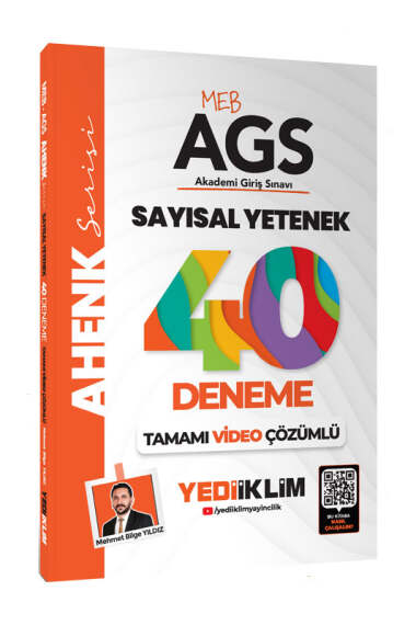 Yediiklim Yayınları 2025 MEB AGS Sayısal Yetenek Tamamı Video Çözümlü 40 Deneme - 1