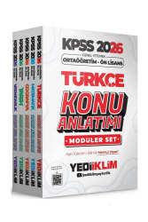 Yediiklim Yayınları 2026 KPSS Lise-Ortaöğretim Ön Lisans Konu Anlatımlı Modüler Set - Yediiklim Yayınları
