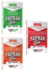 Yediiklim Yayınları 2026 KPSS Ortaöğretim-Önlisans Genel Kültür Yaprak Test Seti (3 Kitap) - Yediiklim Yayınları