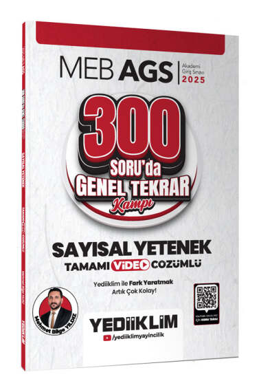 Yediiklim Yayınları 2025 MEB-AGS Sayısal Yetenek 300 Soruda Tamamı Video Çözümlü Genel Tekrar Kampı - 1