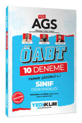 Yediiklim Yayınları 2025 MEB-AGS ÖABT Sınıf Öğretmenliği Tamamı Çözümlü 10 Deneme Sınavı - Yediiklim Yayınları