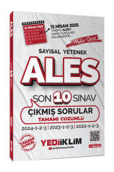 Yediiklim Yayınları 2026 ALES Master Serisi Sayısal Yetenek Tamamı Çözümlü Son 10 Sınav Çıkmış Sorular(13 Nisan 2025 Ales-1 Ekli) - Yediiklim Yayınları