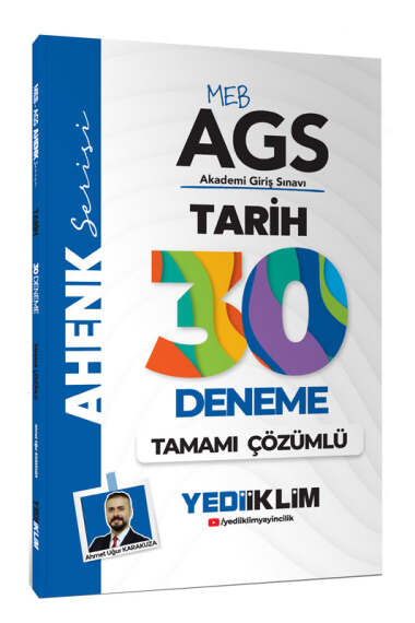 Yediiklim Yayınları 2025 MEB-AGS Ahenk Serisi Tarih Tamamı Çözümlü 30 Deneme - 1