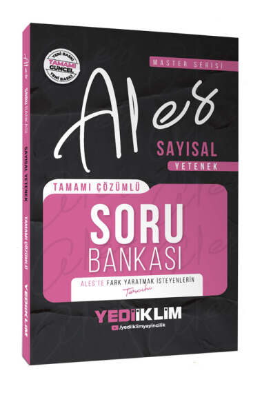 Yediiklim Yayınları 2026 ALES Sayısal Yetenek Tamamı Çözümlü Soru Bankası  - 1