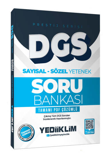 Yediiklim Yayınları 2026 DGS Prestij Serisi Sayısal Sözel Yetenek Tamamı PDF Çözümlü Soru Bankası  - 1