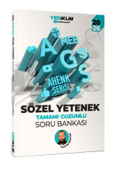 Yediiklim Yayınları 2026 MEB AGS Ahenk Serisi Sözel Yetenek Tamamı Çözümlü Soru Bankası - Yediiklim Yayınları