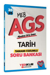 Yediiklim Yayınları 2026 MEB AGS Tarih Tamamı Çözümlü Soru Bankası - Yediiklim Yayınları