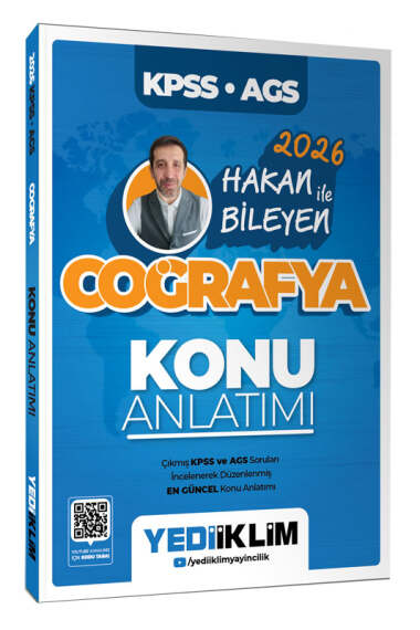 Yediiklim Yayınları 2026 KPSS AGS Coğrafya Konu Anlatımı (Hakan Bileyen) - 1