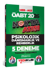Yediiklim Yayınları 2026 ÖABT MEB - AGS Nokta Atışı Psikolojik Danışmanlık ve Rehberlik Tamamı Çözümlü 5 Deneme - Yediiklim Yayınları