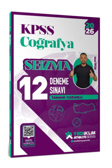 Yediiklim Yayınları 2026 KPSS Atölye Serisi Coğrafya Seizma Tamamı Çözümlü 12 Deneme Sınavı - 1