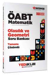 Yediiklim Yayınları ÖABT Matematik Öğretmenliği Olasılık ve Geometri Tamamı Çözümlü Soru Bankası - Yediiklim Yayınları