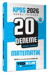 Yediiklim Yayınları 2026 KPSS Genel Yetenek Matematik Tamamı Çözümlü 20 Deneme - Yediiklim Yayınları