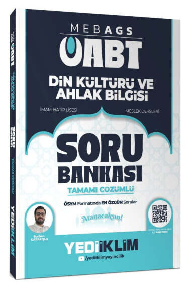Yediiklim Yayınları 2026 MEB AGS ÖABT Din Kültürü ve Ahlak Bilgisi Tamamı çözümlü Soru Bankası - 1