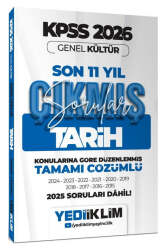 Yediiklim Yayınları 2026 KPSS Genel Kültür Tarih Konularına Göre Tamamı Çözümlü Son 11 Yıl Çıkmış Sorular - Yediiklim Yayınları