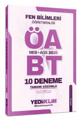 Yediiklim Yayınları 2026 MEB AGS Fen Bilimleri Öğretmenliği Tamamı Çözümlü 10 Deneme - Yediiklim Yayınları