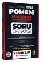 Yediiklim Yayınları 2026 POMEM Mülakat Sınavlarına Hazırlık Tamamı Özet Anlatımlı Soru Bankası 9. Baskı - Yediiklim Yayınları