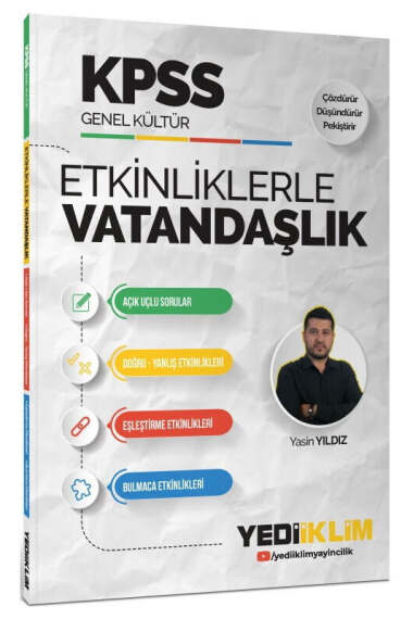 Yediiklim Yayınları KPSS Genel Kültür Etkinliklerle Vatandaşlık - 1