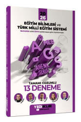 Yediiklim Yayınları 2026 MEB-AGS Ahenk Eğitim Bilimleri ve Türk Milli Eğitim Sistemi Tamamı Çözümlü 13 Deneme - Yediiklim Yayınları