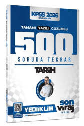 Yediiklim Yayınları 2026 KPSS AGS Tarih Son Viraj Serisi Tamamı Yazılı Çözümlü 500 Soruda Genel Tekrar Kampı - Yediiklim Yayınları