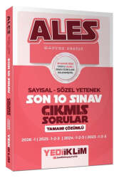 Yediiklim Yayınları 2027 ALES Master Serisi Sayısal Sözel Yetenek Tamamı Çözümlü Son 10 Sınav Çıkmış Sorular (10 Mayıs 2026) - Yediiklim Yayınları