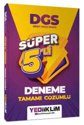 Yediiklim Yayınları 2027 DGS Tamamı Çözümlü Süper 5 li Deneme - Yediiklim Yayınları