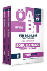 Yediiklim Yayınları 2027 MEB AGS ÖABT Fen Bilimleri Öğretmenliği Tamamı Çözümlü Soru Bankası 2 Cilt - Yediiklim Yayınları