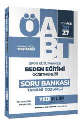 Yediiklim Yayınları 2027 MEB AGS ÖABT Spor Kütüphanesi Beden Eğitimi Öğretmenliği Tamamı Çözümlü Soru Bankası - Yediiklim Yayınları