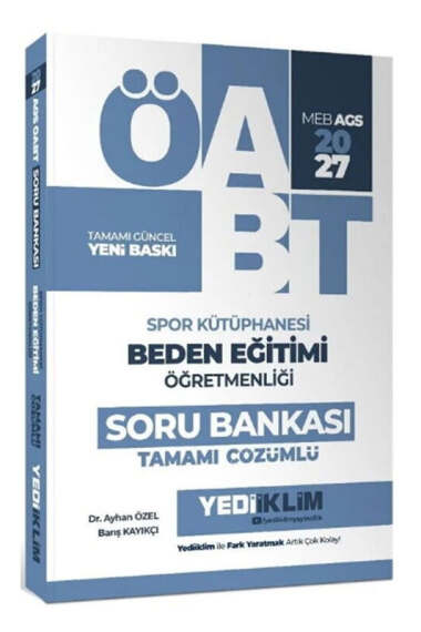 Yediiklim Yayınları 2027 MEB AGS ÖABT Spor Kütüphanesi Beden Eğitimi Öğretmenliği Tamamı Çözümlü Soru Bankası - 1
