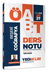 Yediiklim Yayınları 2027 MEB AGS ÖABT Beşeri Coğrafya Ders Notu - Yediiklim Yayınları