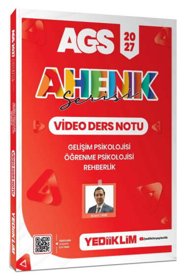 Yediiklim Yayınları 2027 AGS Ahenk Serisi Gelişim Psikolojisi , Öğrenme Psikolojisi ve Rehberlik Video Ders Notu - 1