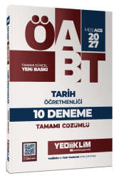 Yediiklim Yayınları 2027 MEB AGS ÖABT Tarih Öğretmenliği Tamamı Çözümlü 10 Deneme - Yediiklim Yayınları