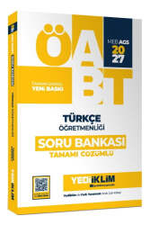 Yediiklim Yayınları 2027 MEB AGS ÖABT Türkçe Öğretmenliği Tamamı Çözümlü Soru Bankası - Yediiklim Yayınları