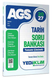 Yediiklim Yayınları 2027 MEB AGS Tarih Tamamı Çözümlü Soru Bankası - Yediiklim Yayınları