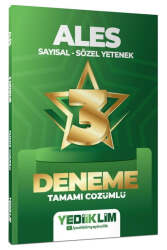 Yediiklim Yayınları 2027 ALES Sayısal Sözel Yetenek Tamamı Çözümlü 3 Yıldız Deneme - Yediiklim Yayınları