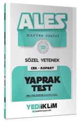 Yediiklim Yayınları 2027 Ales Sözel Yetenek Çek Kopart Yaprak Test - Yediiklim Yayınları
