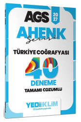 Yediiklim Yayınları 2027 MEB AGS Ahenk Serisi Türkiye Coğrafyası Tamamı Çözümlü 40 Deneme - Yediiklim Yayınları